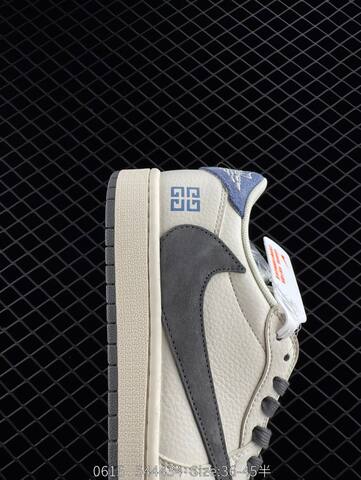 Jordan Air Jordan 1 Low Louis Vuitton Travis Scott Sail Navy Green Off White EU 36-45 Sneaker - Unisex (BS-81197)