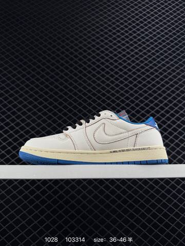 Jordan Air Jordan 1 Low Navy White Red EU 36-46 Sneaker - Unisex (BS-80410)