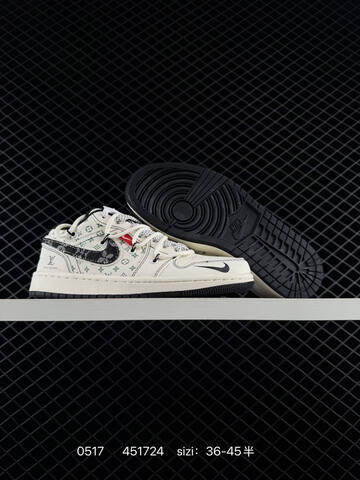 Air Jordan 1 Retro Low x Louis Vuitton Lifestyle (BS-79266)