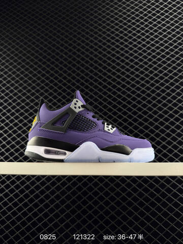 Jordan Air Jordan 4 Retro FV5029-500 Purple Black Yellow White EU 36-47 Basketball Shoe - Unisex (BS-80839)