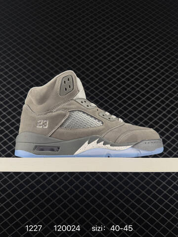 Jordan Air Jordan 5 Retro High Grey White Ice Blue EU 40-45 Basketball Shoe - Men's (BS-79981)