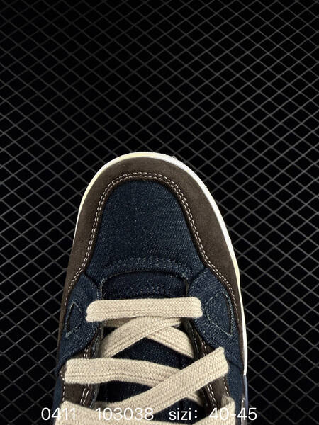 Nike Air Force 3 Low Dark brown suede navy denim metallic silver swoosh off-white aged midsole navy outsole EU 40-45 lifestyle