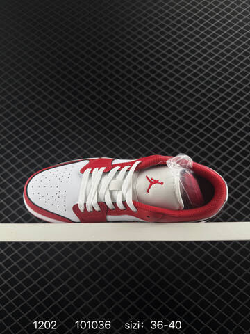 Jordan Air Jordan 1 Low White Red EU 36-40 Basketball Shoe - Unisex (BS-80127)