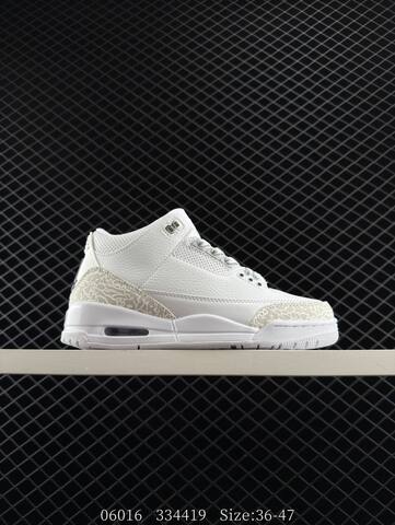 Jordan Air Jordan 3 Retro SE White Light Grey Silver EU 36-47 Basketball Shoe - Unisex (BS-81199)