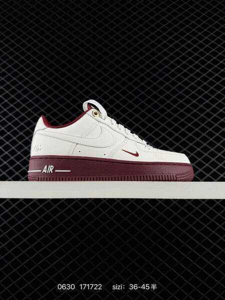 Nike Air Force 1 07 sail burgundy white gold EU 36-45 sneaker