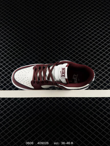Nike Dunk Low white burgundy black EU 36-46 skate