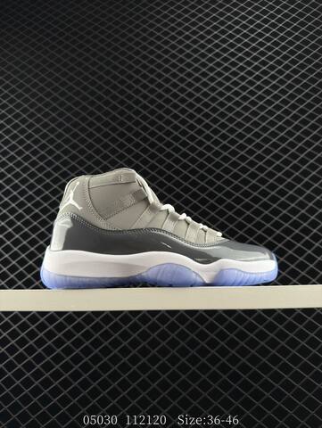 Jordan Air Jordan 11 Cool Grey White Black Translucent Blue EU 36-46 Basketball Shoe - Unisex (BS-81278)