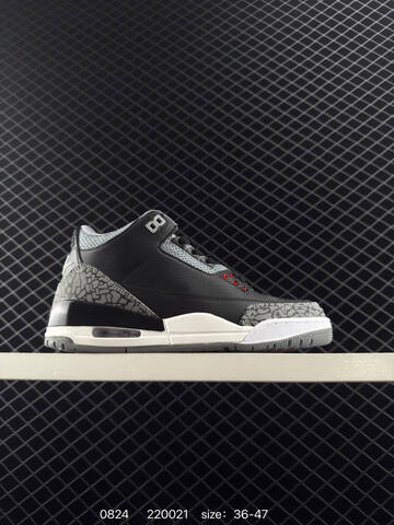 Jordan Air Jordan 3 Retro White Grey Orange Blue Black EU 36-47 Basketball Shoe - Unisex (BS-80843)