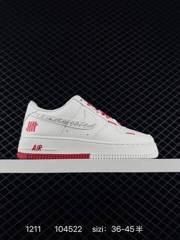 Nike Air Force 1 Low White Red EU 36-45 Lifestyle - Unisex (BS-73768)