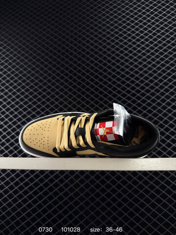 Jordan Air Jordan 1 Low Dong Dan Black Beige White Red EU 36-46 Sneaker - Unisex (BS-80998)