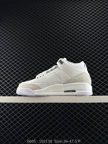 Jordan Air Jordan 3 Retro Pure Money White Light Grey EU 36-47 5 Basketball Shoe - Unisex (BS-81258)