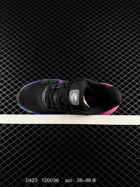 Nike Air Zoom Vomero Premium ReactX Black with gradient purple-pink-blue lightning outsole EU 36-46 half sizes available running lifestyle
