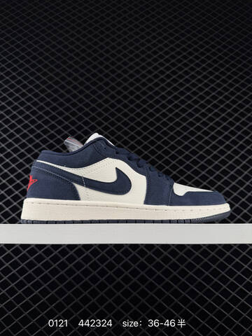 Jordan Air Jordan 1 Low Navy White Sail Red Yellow EU 36-46 Sneaker - Unisex (BS-79795)