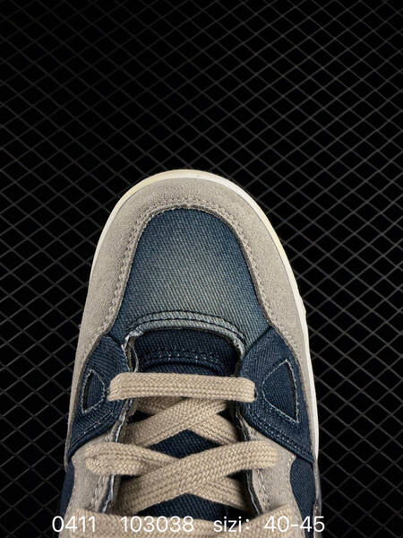 Nike Air Force 3 Low Dark brown suede navy denim metallic silver swoosh off-white aged midsole navy outsole EU 40-45 lifestyle