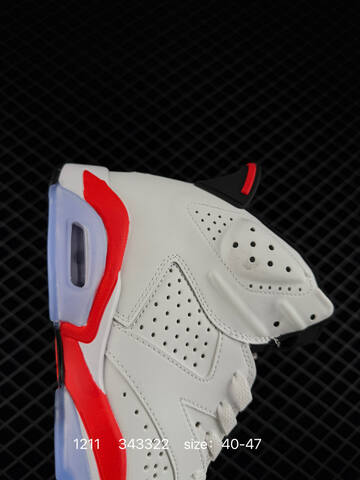 Jordan Air Jordan 6 Retro Low PSG White Red Black 40-47 Basketball Shoe - Men's (BS-80078)