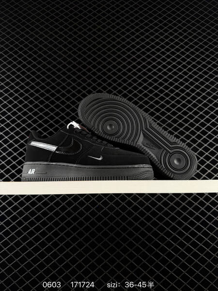 Nike Air Force 1 07 black silver red white EU 36-45 lifestyle