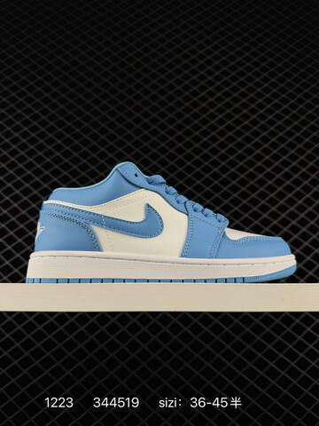 Jordan Air Jordan 1 Low White Navy Grey Black EU 36-45 Sneaker - Unisex (BS-80003)