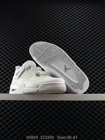 Jordan Air Jordan 4 Retro Pure Money White Silver EU 36-47 Basketball Shoe - Unisex (BS-81304)