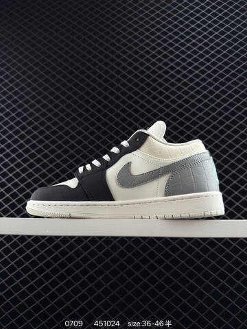 Jordan Air Jordan 1 Low Off White Black Grey Sail EU 36-46 Sneaker - Unisex (BS-81085)