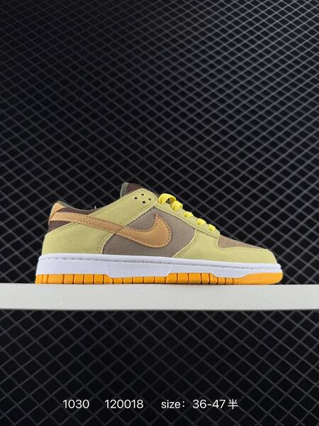 Nike SB Dunk Low olive green brown tan yellow EU 36-47 skate lifestyle