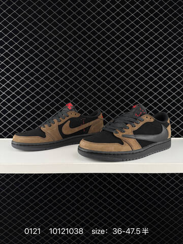 Jordan Air Jordan 1 Low Travis Scott Black Brown Red EU 36-47 5 Sneaker - Unisex (BS-79794)