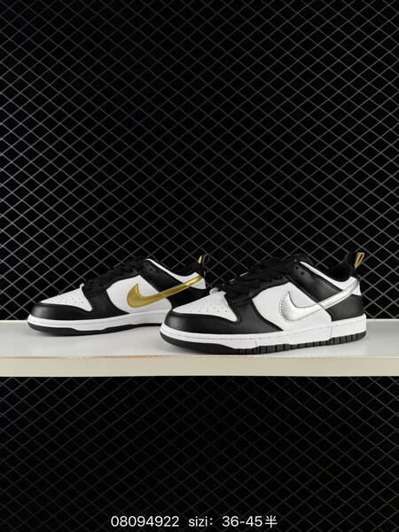 Nike Dunk Low black white metallic gold metallic silver EU 36-45 skate