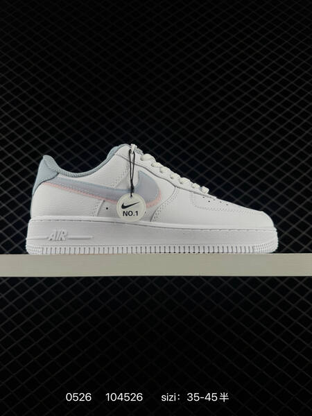 Nike Air Force 1 Low white light grey light blue pink EU 35-45 lifestyle
