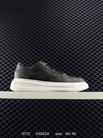 Louis Vuitton Beverly Hills Sneaker Black White Tan Gold EU 40-45 - Men's (BS-81076)