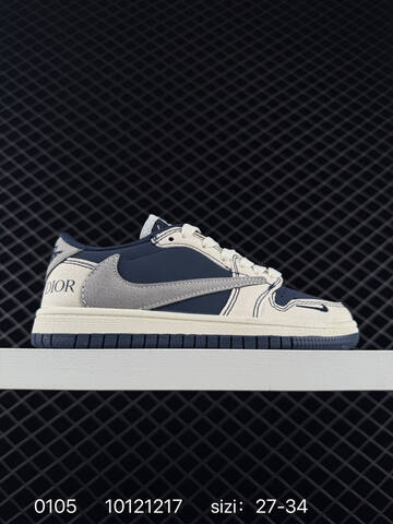 Fragment x Travis Scott x LV Air Jordan 1 Low Lifestyle (BS-73323)
