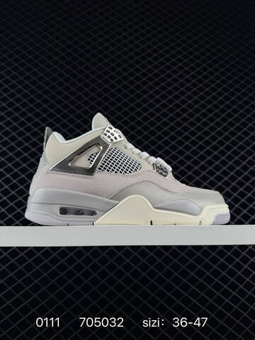 Jordan Air Jordan 4 Retro Black Grey Red White EU 36-47 Basketball Shoe - Unisex (BS-79845)