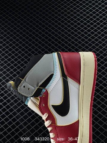 Jordan Air Jordan 1 Retro Mid OG HV8563-600 White Red Black Grey Cream EU 36-47 Basketball Shoe - Unisex (BS-80566)