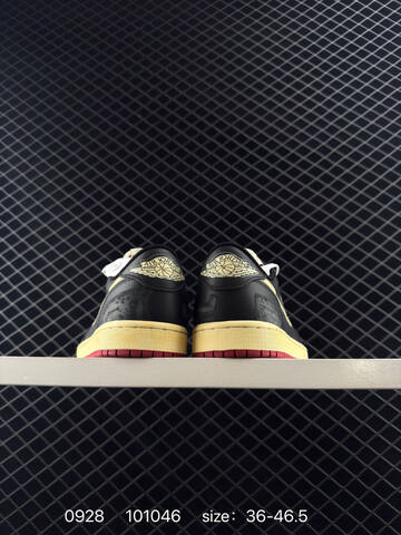 Jordan Air Jordan 1 Low OG Nigel Sylvester Nitro 2 0 Black Pale Vanilla Red EU 36-46 5 Sneaker - Unisex (BS-80608)