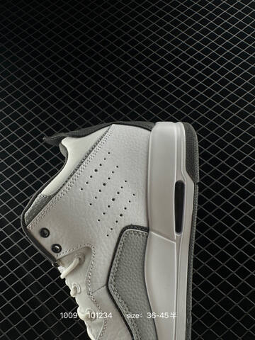 Jordan Air Jordan 2 White Light Grey Dark Grey Black EU 36-45 Basketball Shoe - Unisex (BS-80556)