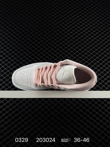 Jordan Air Jordan 1 Low White Light Grey Pink EU 36-46 Sneaker - Unisex (BS-79583)