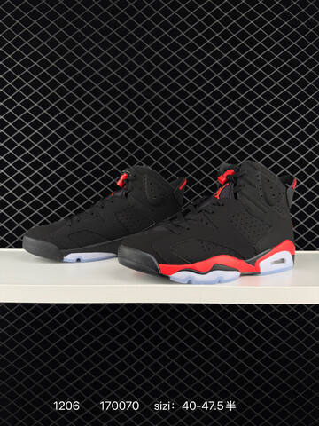 Jordan Air Jordan 6 Retro CT8529-001 Black Infrared Red White EU 40-47 5 Basketball Shoe - Men's (BS-80103)
