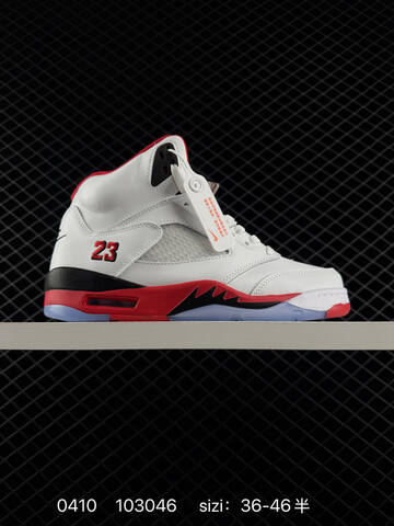 Jordan Air Jordan 5 Retro Fire Red White Black Red Clear Blue EU 36-46 Basketball Shoe - Unisex (BS-79515)