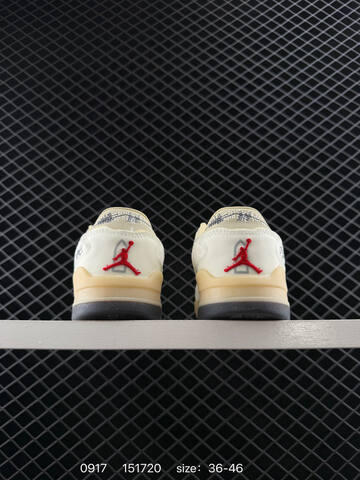 Jordan Air Jordan 4 Flight Court Who Decides War Coconut Milk Coconut Milk Beige Red Grey EU 36-46 Sneaker - Unisex (BS-80689)