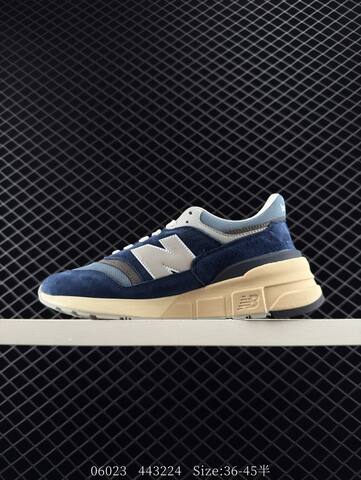 New Balance 997R Navy Blue Light Blue Cream White Grey EU 36-45 Sneaker - Unisex (BS-83259)
