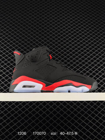 Jordan Air Jordan 6 Retro CT8529-001 Black Infrared Red White EU 40-47 5 Basketball Shoe - Men's (BS-80103)
