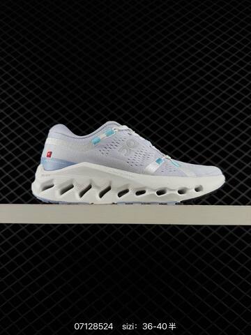 On Cloudsurfer Light Grey White Cyan EU 36-40 Running Shoe Running Sneakers - Unisex (BS-85051)