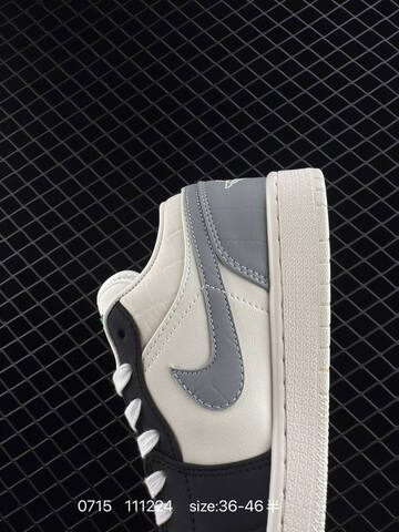Jordan Air Jordan 1 Low White Navy Silver Red EU 36-46 Sneaker - Unisex (BS-81063)