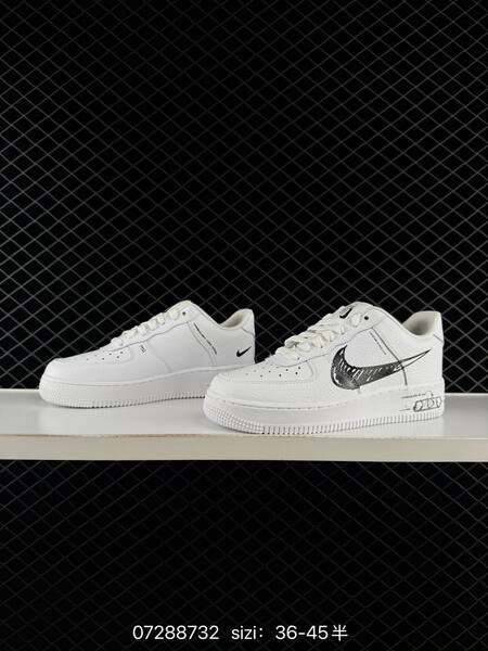 Nike Air Force 1 07 CW7581-101 white black EU 36-45 lifestyle