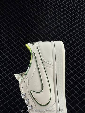 Jordan Air Jordan 1 Low Off White Green Grey EU 36-45 Skate Shoe - Unisex (BS-81312)