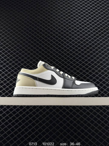 Jordan Air Jordan 1 Low White Black Beige EU 36-46 Basketball Shoe - Unisex (BS-81073)