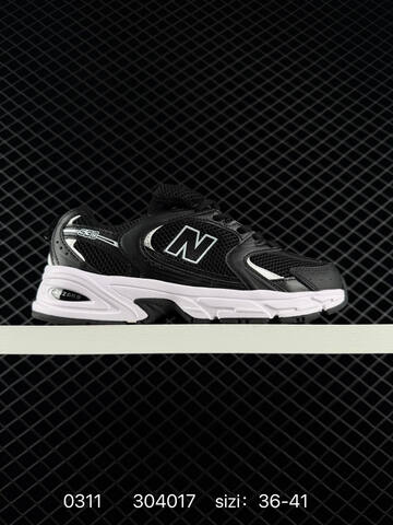 New Balance 530 White Silver Black EU 36-41 Running Shoe - Unisex (BS-82313)
