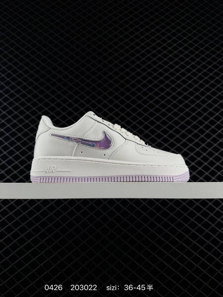 Nike Air Force 1 07 Multiple colorways Sail Off-White suede Sail with purple translucent Swoosh Light Pink suede Burgundy suede EU 36-45 half sizes available lifestyle