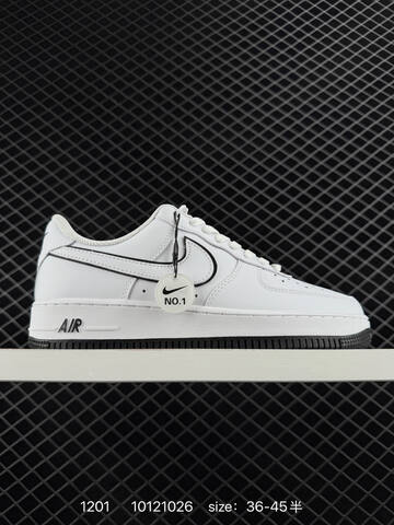 Nike Air Force 1 07 White Black EU 36-45 5 Lifestyle - Unisex (BS-73896)