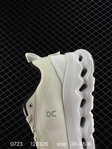 On Cloud Cloudtec Cream White Black EU 36-45 Running Shoe Running Sneakers - Unisex (BS-85521)