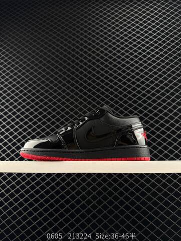 Jordan Air Jordan 1 Low Black Red EU 36-46 Sneaker - Unisex (BS-81260)