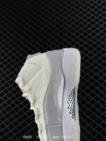 Jordan Air Jordan 11 Retro High Vast Grey Sail Vast Grey White EU 36-47 Basketball Shoe - Unisex (BS-80638)